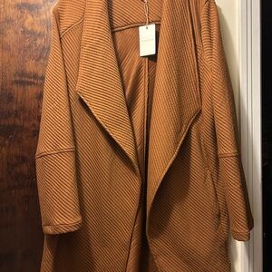 Skies Are Blue Tan Textured Blazer